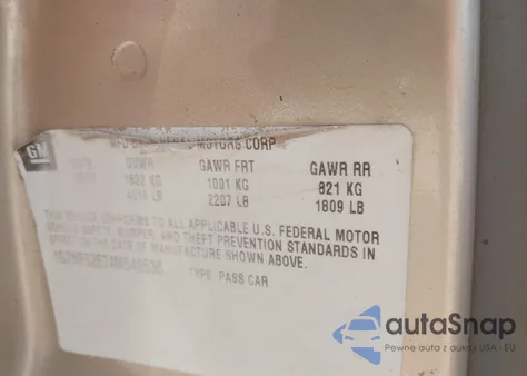 2004 Pontiac Grand Am Se1 из США, поврежденный, VIN 1G2NF52E74M540636